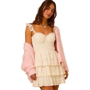 BNWT Altar'd State Cream Lace Dress